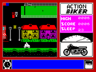 Action Biker screenshot 3 for ZX Spectrum